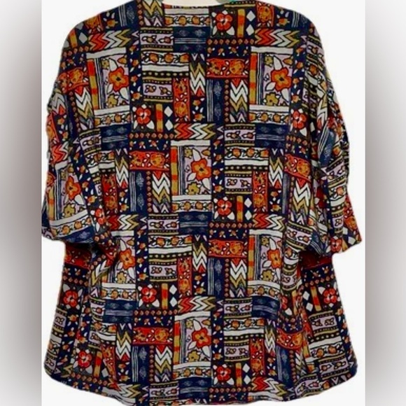 Porridge Anthropologie Patchwork Print Top Eclecticcore‎ Artcore Blouse Sz Small - Picture 5 of 14